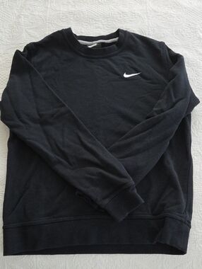 Nike Black Crewneck Sweatshirt with White Swoosh